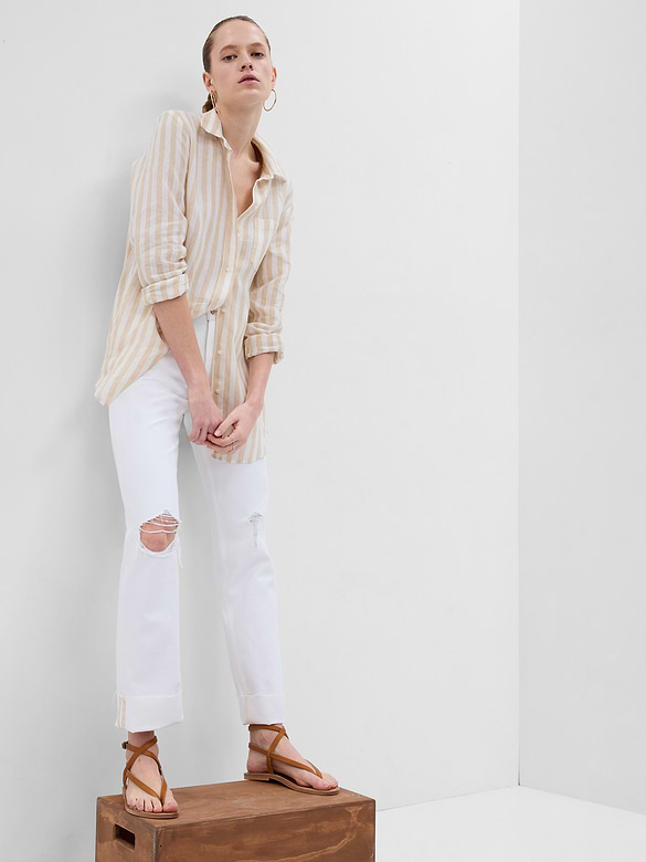 Mid Rise Boy Fit Jeans