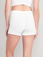 Image number 2 showing, High-Waisted Ribbed Boyshort Briefs -- 3-inch inseam