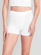 Image number 3 showing, High-Waisted Ribbed Boyshort Briefs -- 3-inch inseam