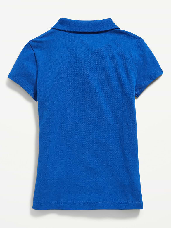Uniform Pique Polo Shirt for Girls