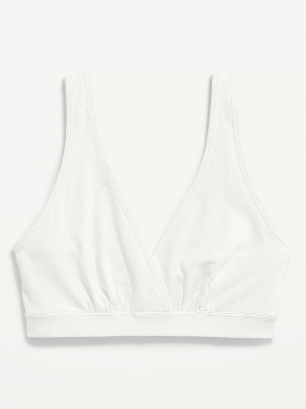 Image number 4 showing, Maternity Cross-Front Cotton Nursing Bralette