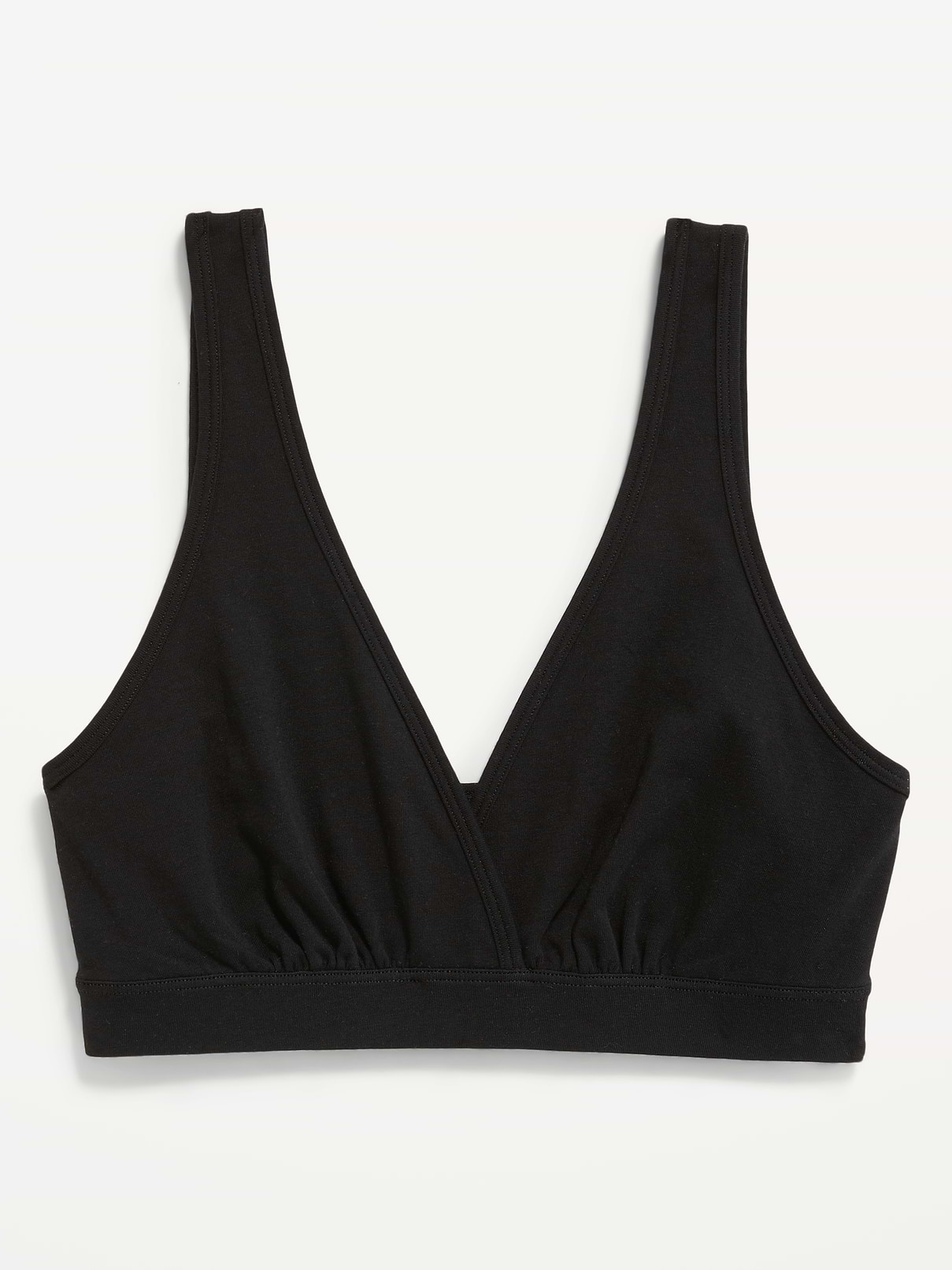 Image number 4 showing, Maternity Cross-Front Cotton Nursing Bralette