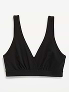 Image number 4 showing, Maternity Cross-Front Cotton Nursing Bralette