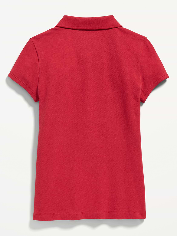 Uniform Pique Polo Shirt for Girls