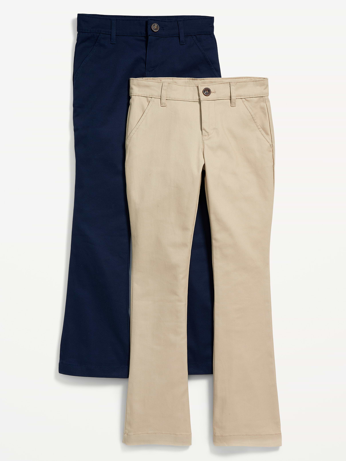 Image number 1 showing, School Uniform Boot-Cut Pants 2-Pack for Girls