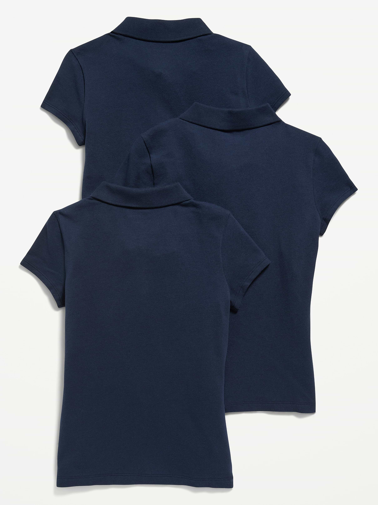 Image number 2 showing, Uniform Pique Polo Shirt 3-Pack for Girls