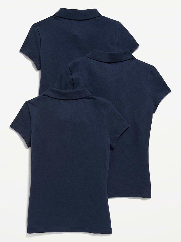 Polo d’uniforme scolaire pour Fille (paquet de 3)