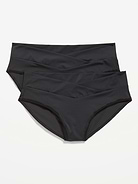 Image number 1 showing, Maternity Low-Rise No-Show Bikini Underwear 2-Pack