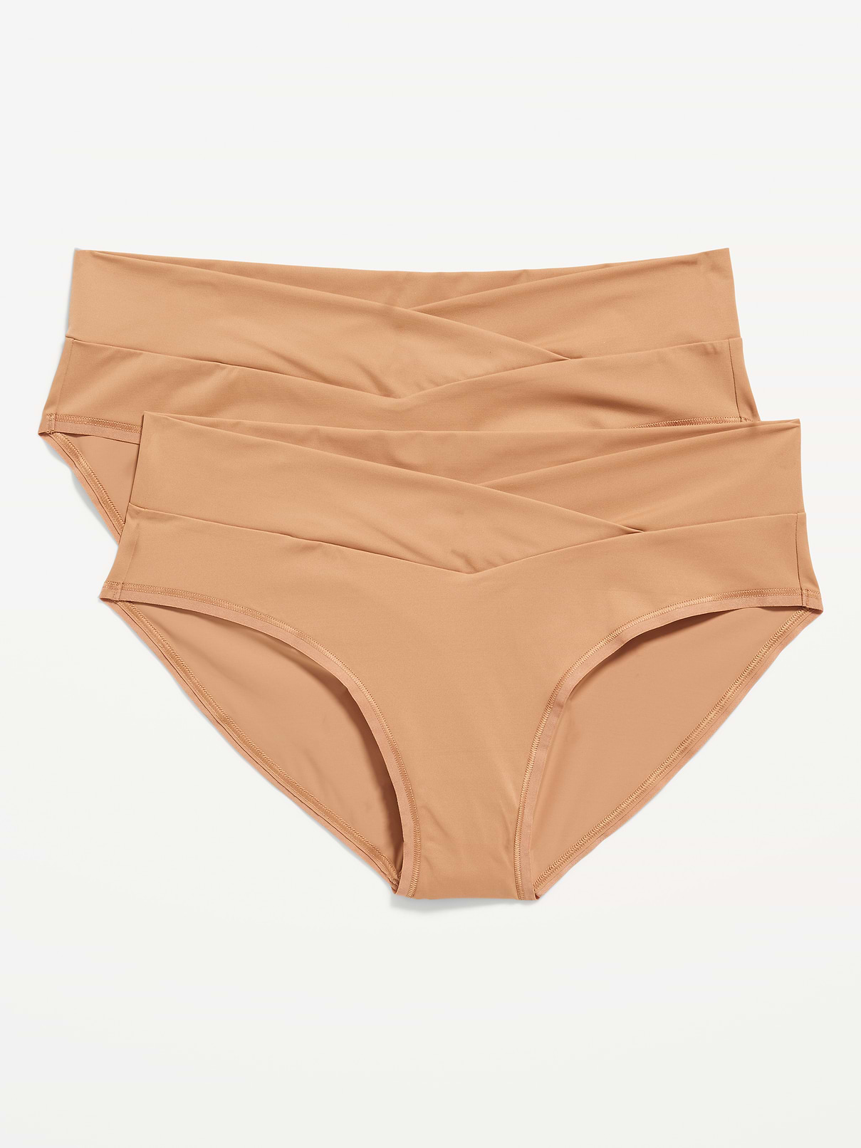 Image number 2 showing, Maternity Low-Rise No-Show Bikini Underwear 2-Pack
