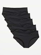 L'image numéro 2 présente Culotte bikini invisible taille basse en tricot doux de Maternité (paquet de 5)