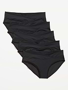 L'image numéro 1 présente Culotte bikini invisible taille basse en tricot doux de Maternité (paquet de 5)