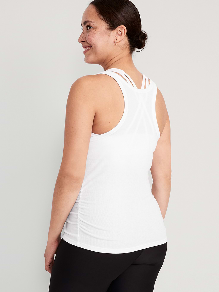 L'image numéro 2 présente Camisole UltraLite All-Day en tricot côtelé à dos nageur de Maternité