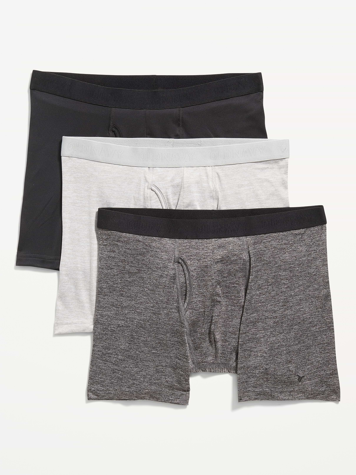 Image number 1 showing, Go-Dry Cool Performance Boxer-Brief Underwear 3-Pack -- 5-inch inseam