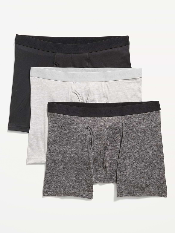 Caleçon boxeur performance Go-Dry Cool pour Homme (paquet de 3) - entrejambe de 12,5 cm