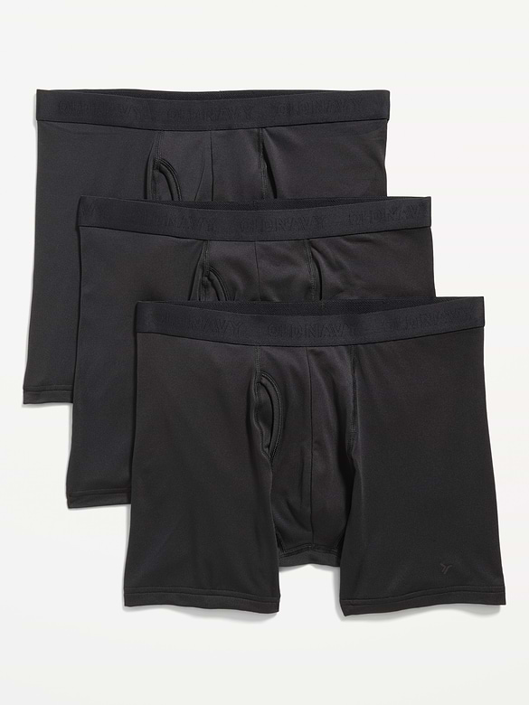 Caleçon boxeur performance Go-Dry Cool pour Homme (paquet de 3) - entrejambe de 12,5 cm
