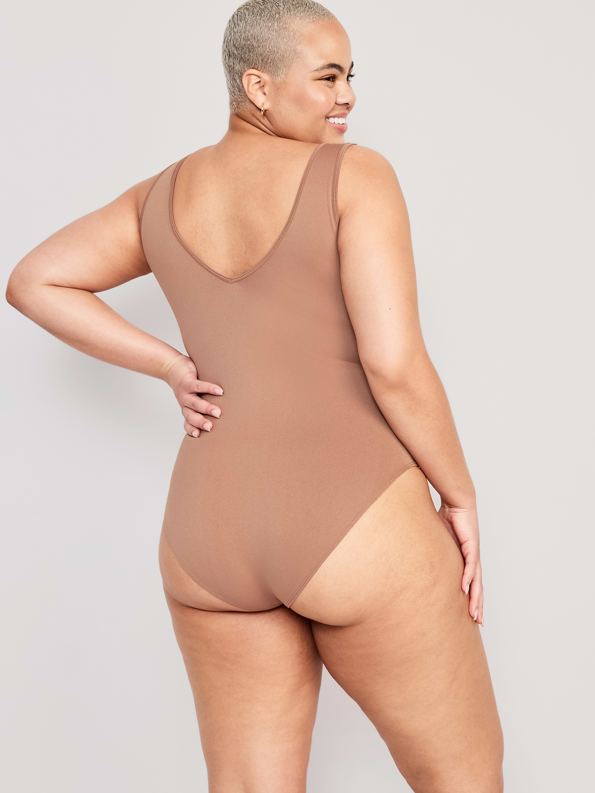 Image number 8 showing, Seamless Base-Layer Tank Top Bodysuit