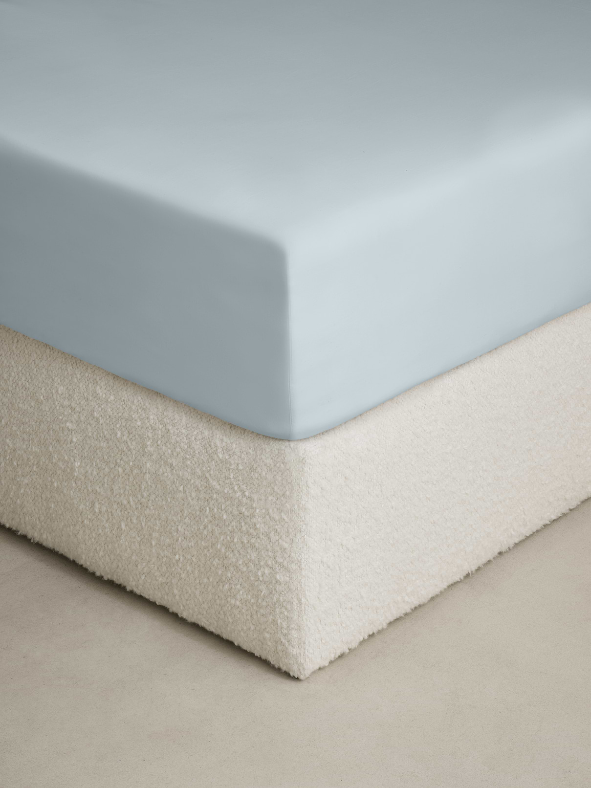 Washed Cotton Sateen Fitted Sheet