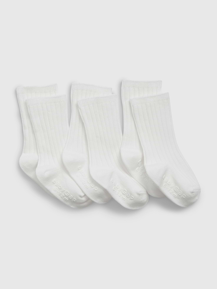 Image number 1 showing, Baby First Favorites Crew Socks (3-Pack)