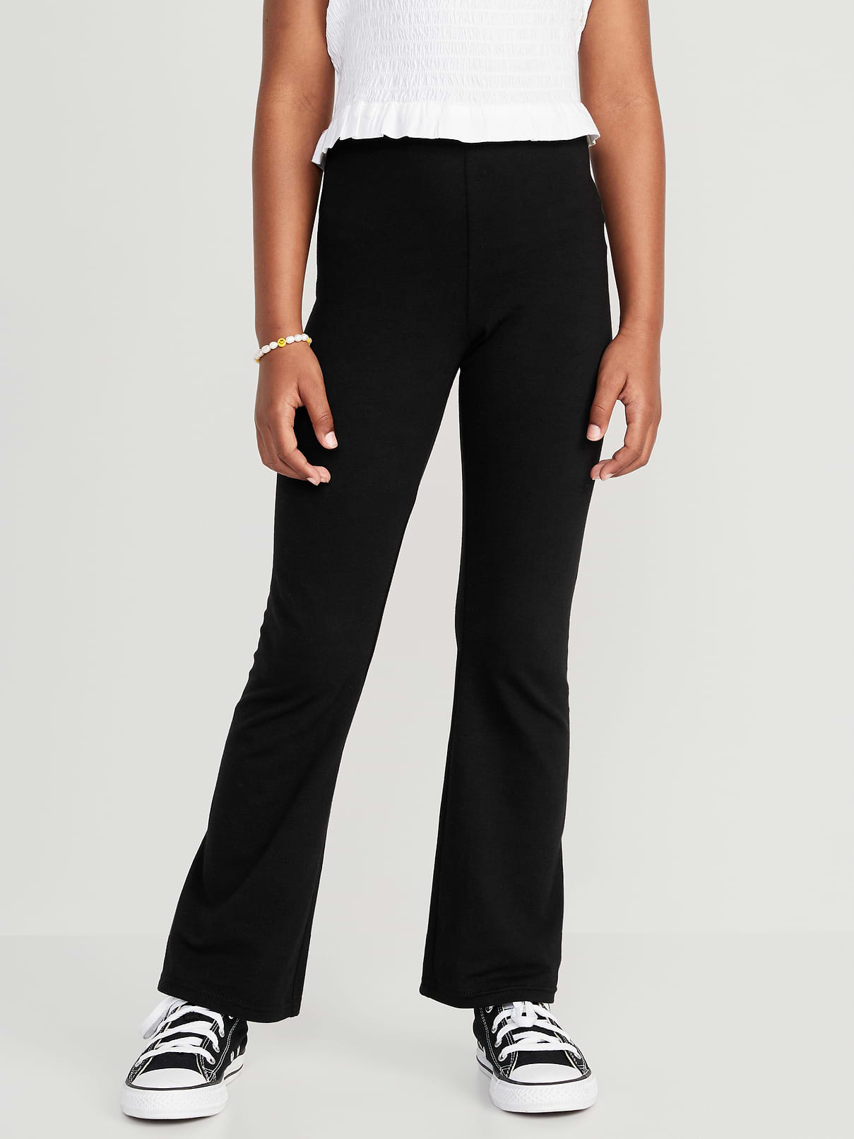 Image number 1 showing, Full-Length Flared Leggings for Girls