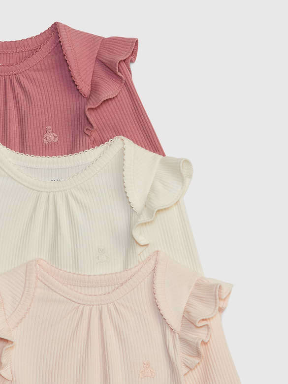 Baby First Favorites TinyRib Bodysuit (3-Pack)