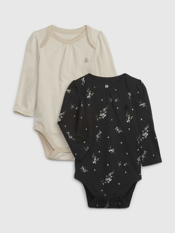 Image number 1 showing, Baby First Favorites Organic CloudCotton Bodysuit (2-Pack)