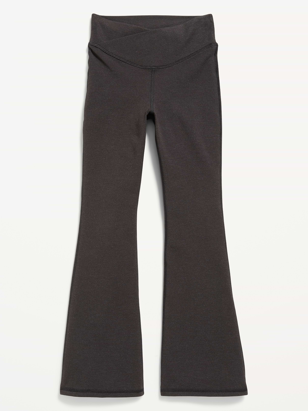 Image number 4 showing, High-Waisted PowerChill Crossover Flared Leggings for Girls