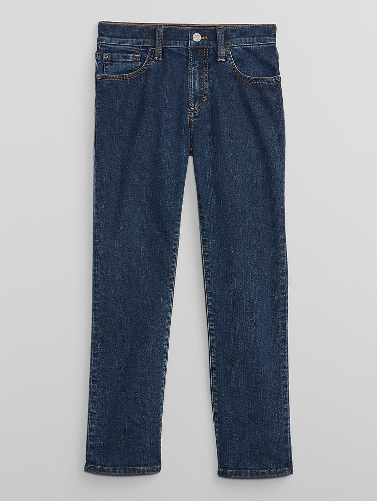 Image 1 of 4, This pair of pants is part of our water-saving Washwell program. Compared to conventional wash methods, Washwell has saved millions of liters of water since 2016., Stretch twill weave., Button at center front (sizes 4-8 have hook & bar closure beneath faux snap for easy on and off), zip fly., Classic five-pocket styling., This product was made in a factory that invests in gender equity and women’s empowerment through RISE. Learn more at, Product #714773