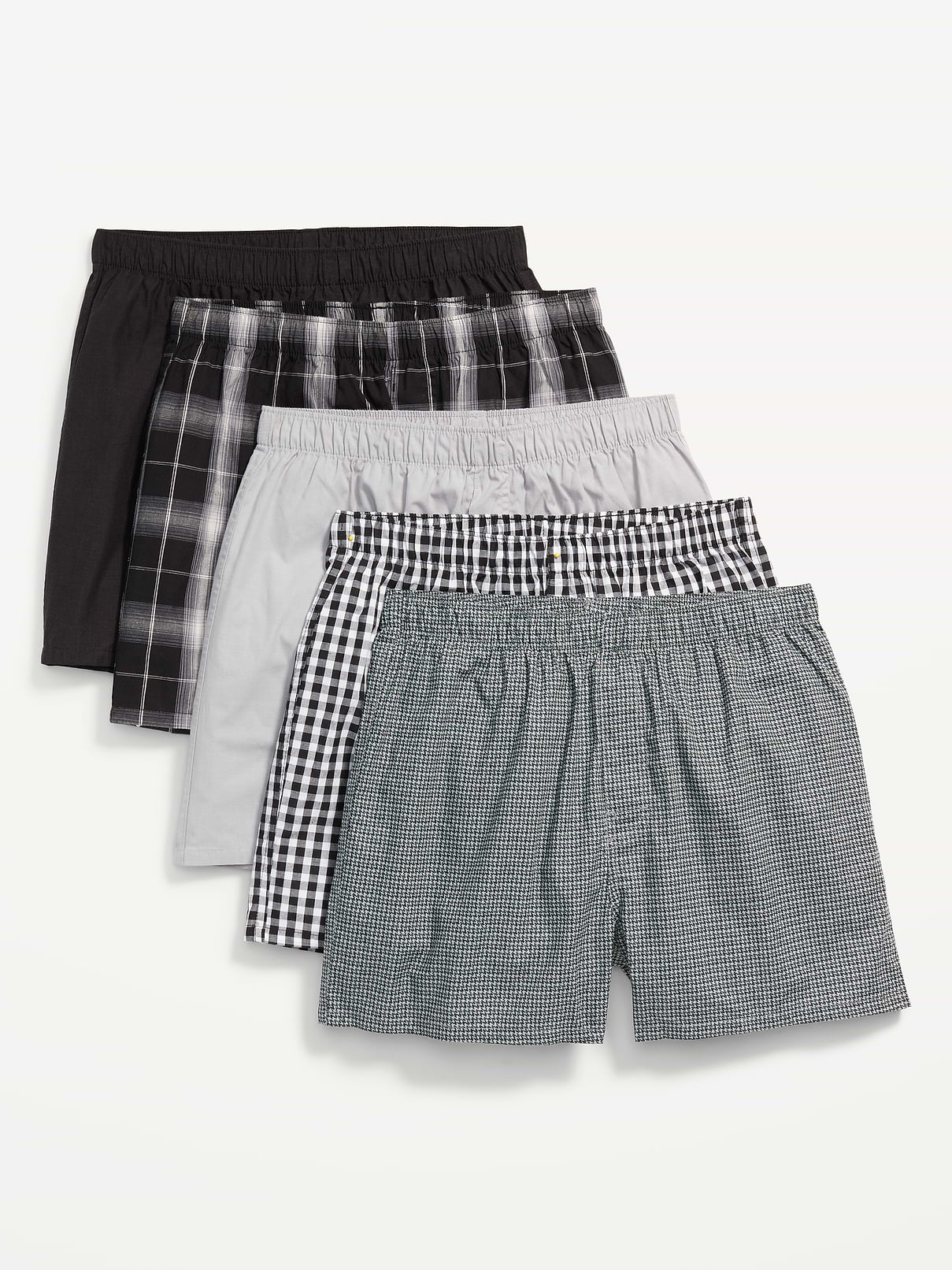 Image number 1 showing, 5-Pack Soft-Washed Boxer Shorts -- 3.75-inch inseam