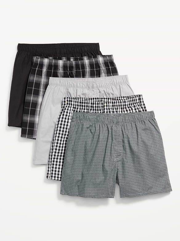 5-Pack Soft-Washed Boxer Shorts -- 3.75-inch inseam