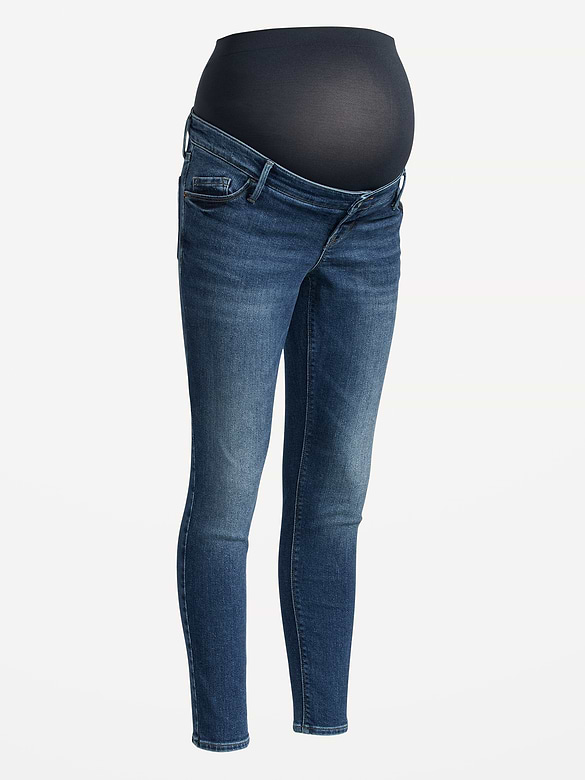 Maternity Premium Full-Panel Rockstar Super Skinny Jeans