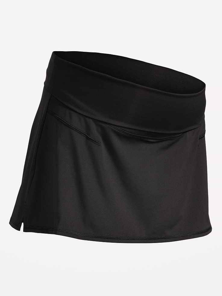 Image number 4 showing, Maternity Rollover-Waist PowerSoft Skort