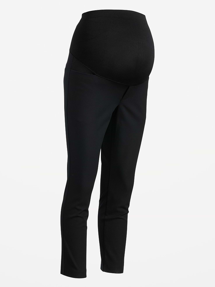 L'image numéro 4 présente Pantalon de maternité Pixie à panneau intégral, longueur cheville