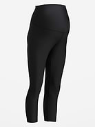 Image number 2 showing, Maternity Full-Panel PowerSoft Crop Leggings