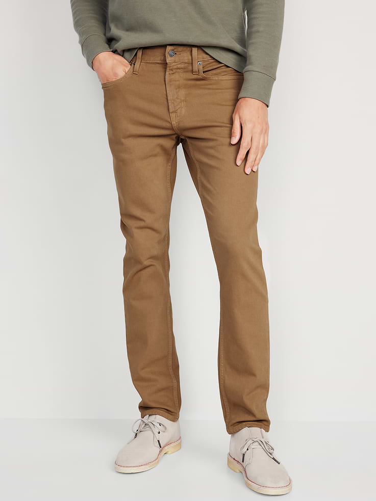 Image number 1 showing, Slim Built-In Flex Five-Pocket Pants