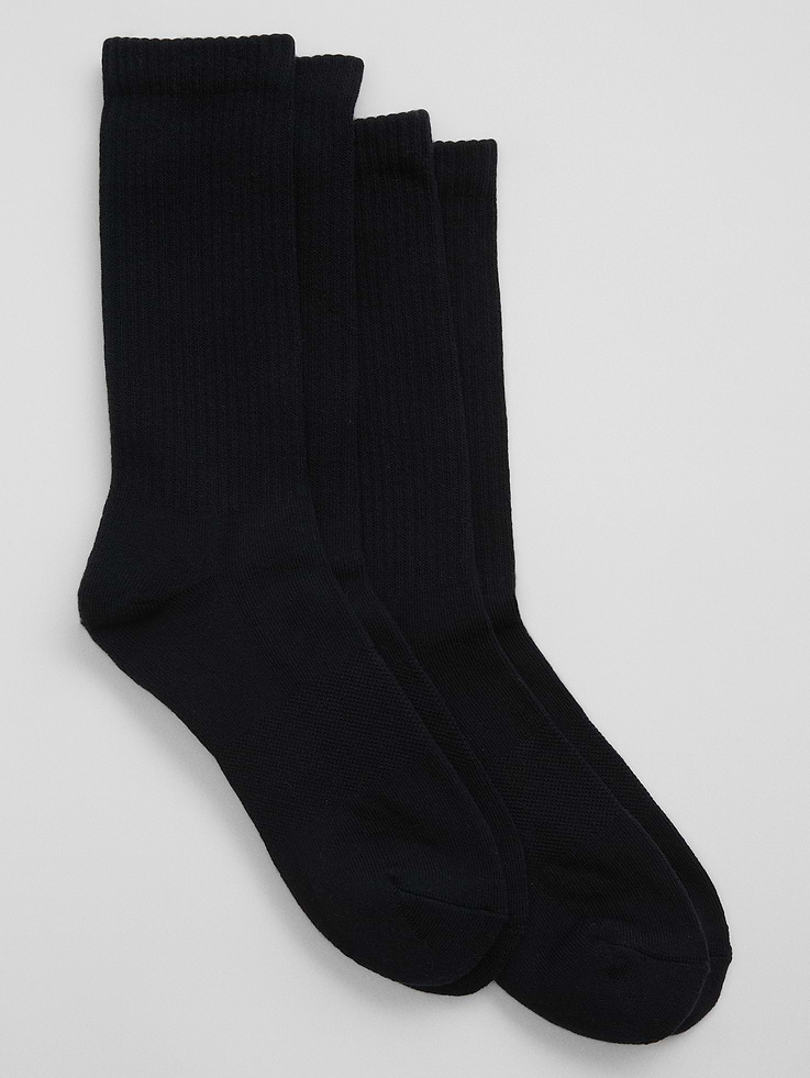 Image 1 of 1, Made with 10% recycled contents., Soft stretch knit., Ribbing at top., Reinforced toe and heel., Select styles have stripes., This product was made in a factory that invests in gender equity and women’s empowerment through RISE. Learn more at, Product #776950