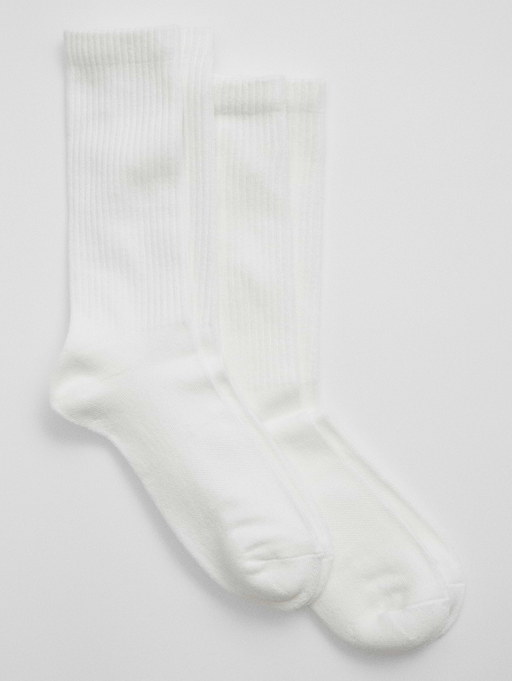 Image 1 of 1, Made with 10% recycled contents., Soft stretch knit., Ribbing at top., Reinforced toe and heel., Select styles have stripes., This product was made in a factory that invests in gender equity and women’s empowerment through RISE. Learn more at, Product #776950