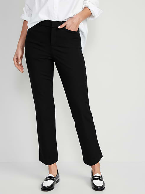 High High-Waisted Pixie Straight Pants on clearance at Old Navy — 30% off
