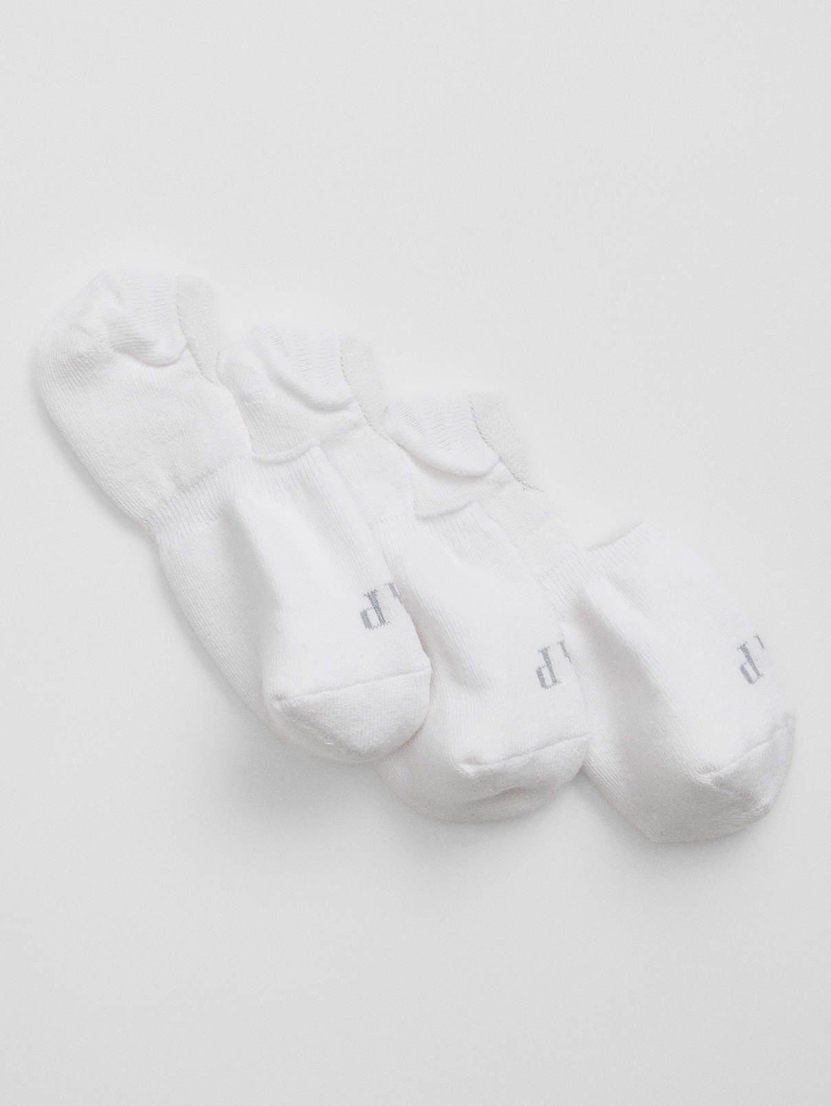 Image 1 of 1, Made with 12% recycled contents., Soft stretch knit., Ribbing at top., Reinforced toe and heel., Gap logo at toe., This product was made in a factory that invests in gender equity and women’s empowerment through RISE. Learn more at, Product #776778
