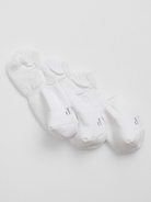 Image 1 of 1, Made with 12% recycled contents., Soft stretch knit., Ribbing at top., Reinforced toe and heel., Gap logo at toe., This product was made in a factory that invests in gender equity and women’s empowerment through RISE. Learn more at, Product #776778
