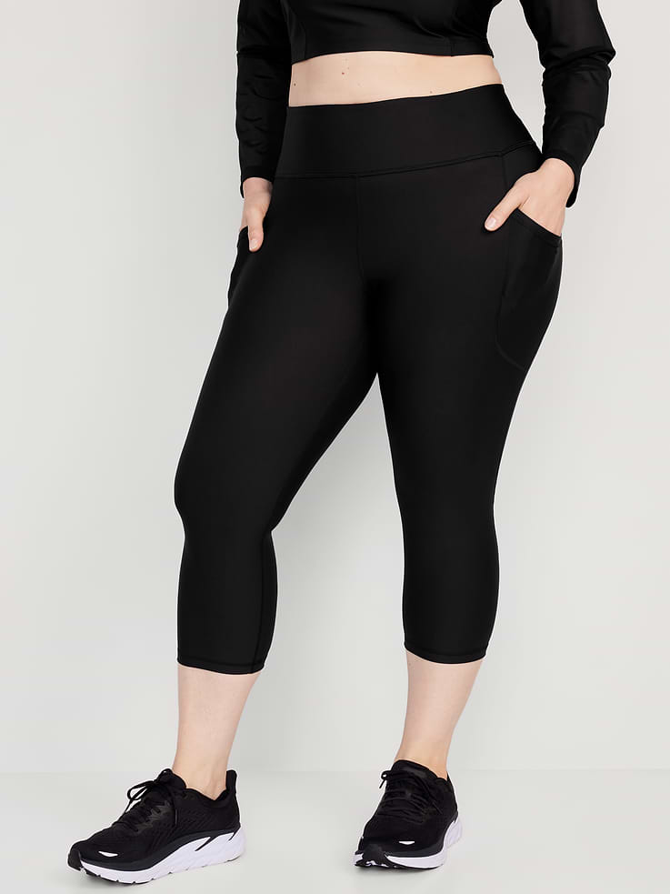 Image number 7 showing, High-Waisted PowerSoft Crop Pocket Leggings