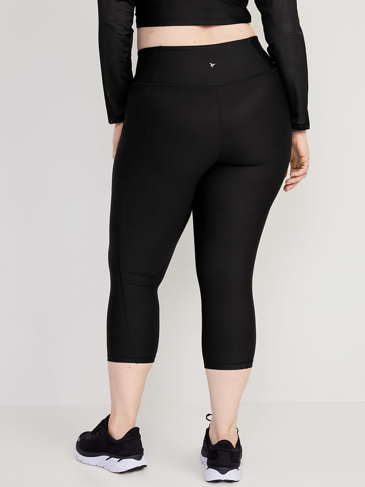 Image number 8 showing, High-Waisted PowerSoft Crop Pocket Leggings