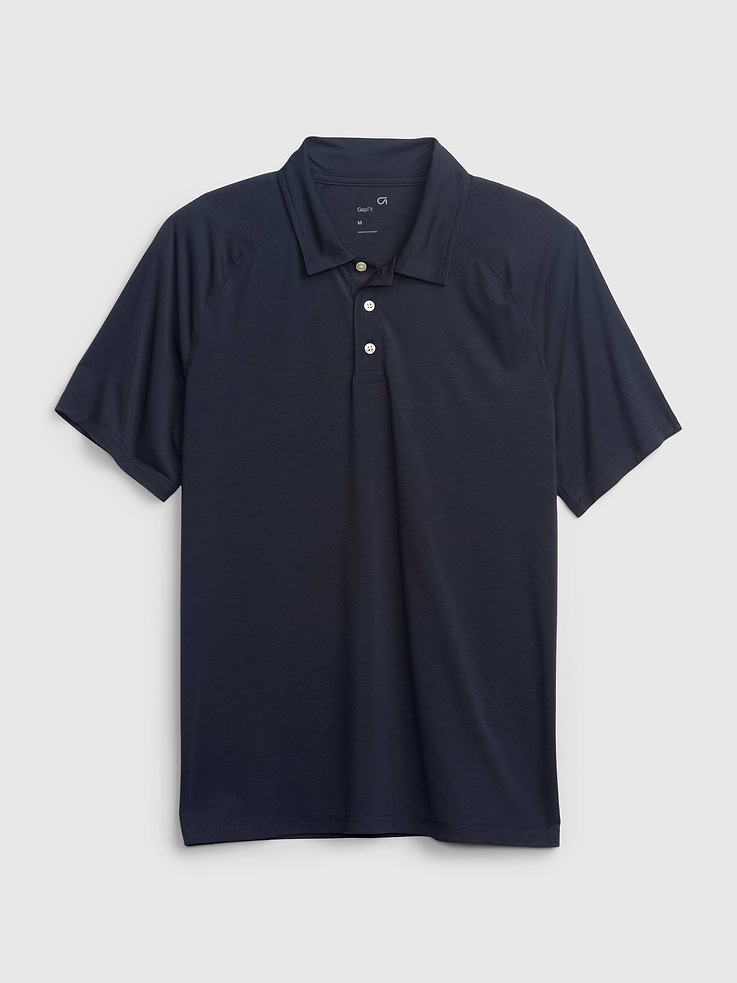 Image 1 of 4, Soft stretch polo., Moisture Wicking helps keep your skin dry., Stretch allows freedom of movement while providing superior shape retention., Product #541753