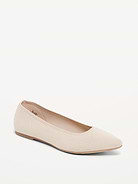 Image number 1 showing, Soft-Knit Pointed-Toe Ballet Flats