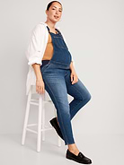 Image number 3 showing, Maternity Side-Panel OG Straight Jean Overalls
