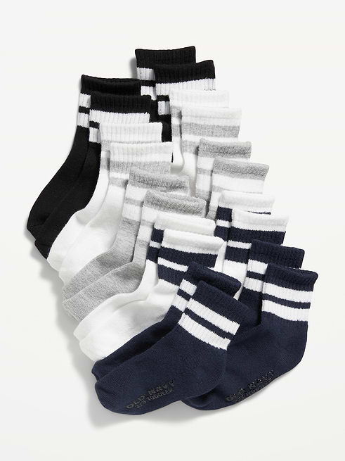 Unisex Unisex Crew Socks 10-Pack for Toddler & Baby on clearance at Old Navy — 40% off