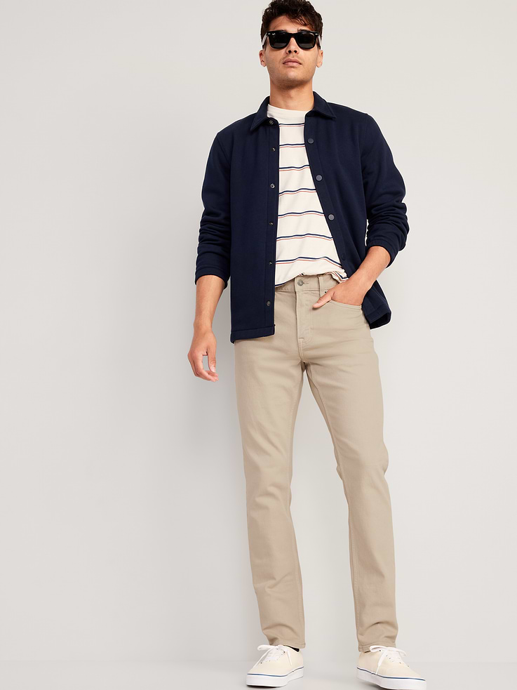 Image number 3 showing, Slim Built-In Flex Five-Pocket Pants