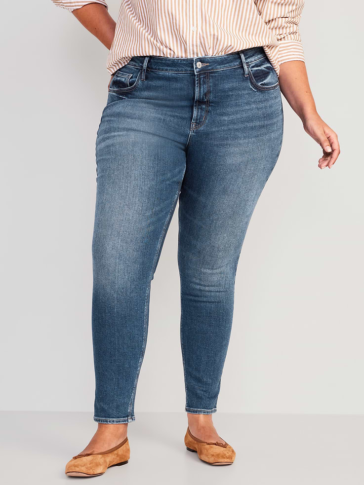 Image number 7 showing, Mid-Rise Rockstar Super-Skinny Jeans