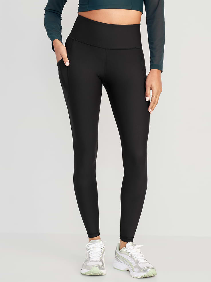 Image number 1 showing, High-Waisted PowerSoft Full-Length Pocket Leggings