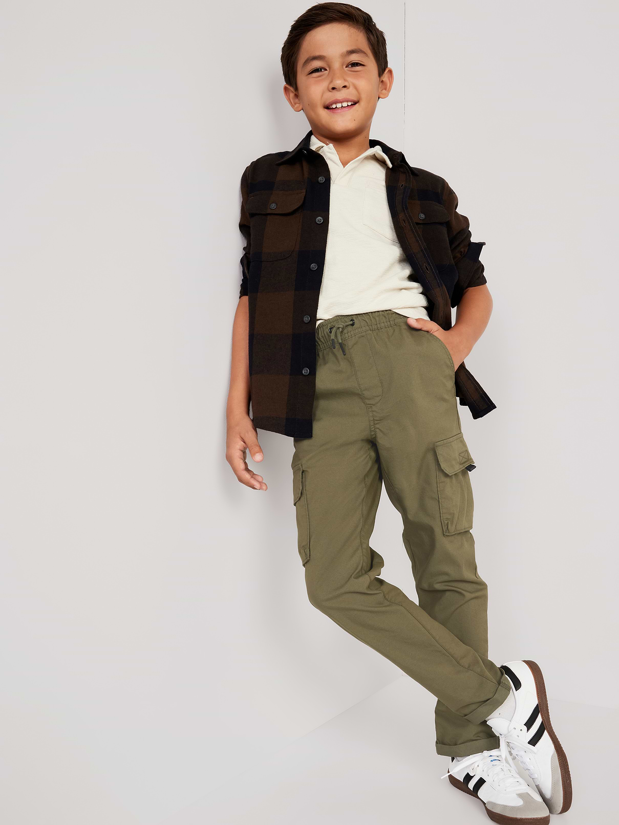 Image number 3 showing, Built-In Flex Tapered Tech Cargo Pants for Boys