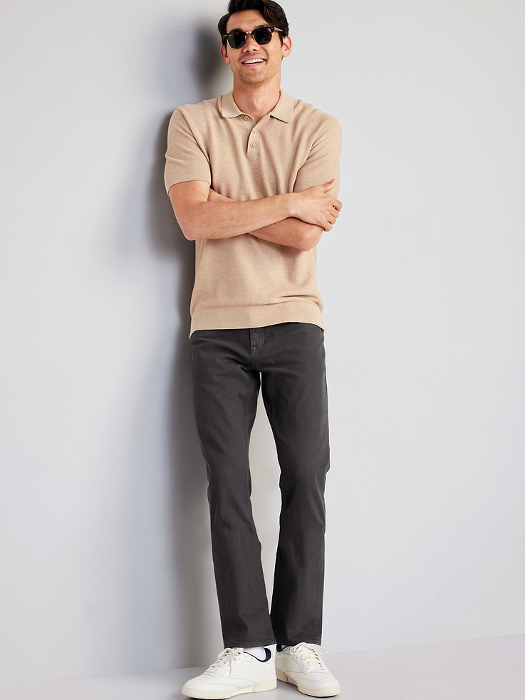 L'image numéro 3 présente Pantalon droit à cinq poches